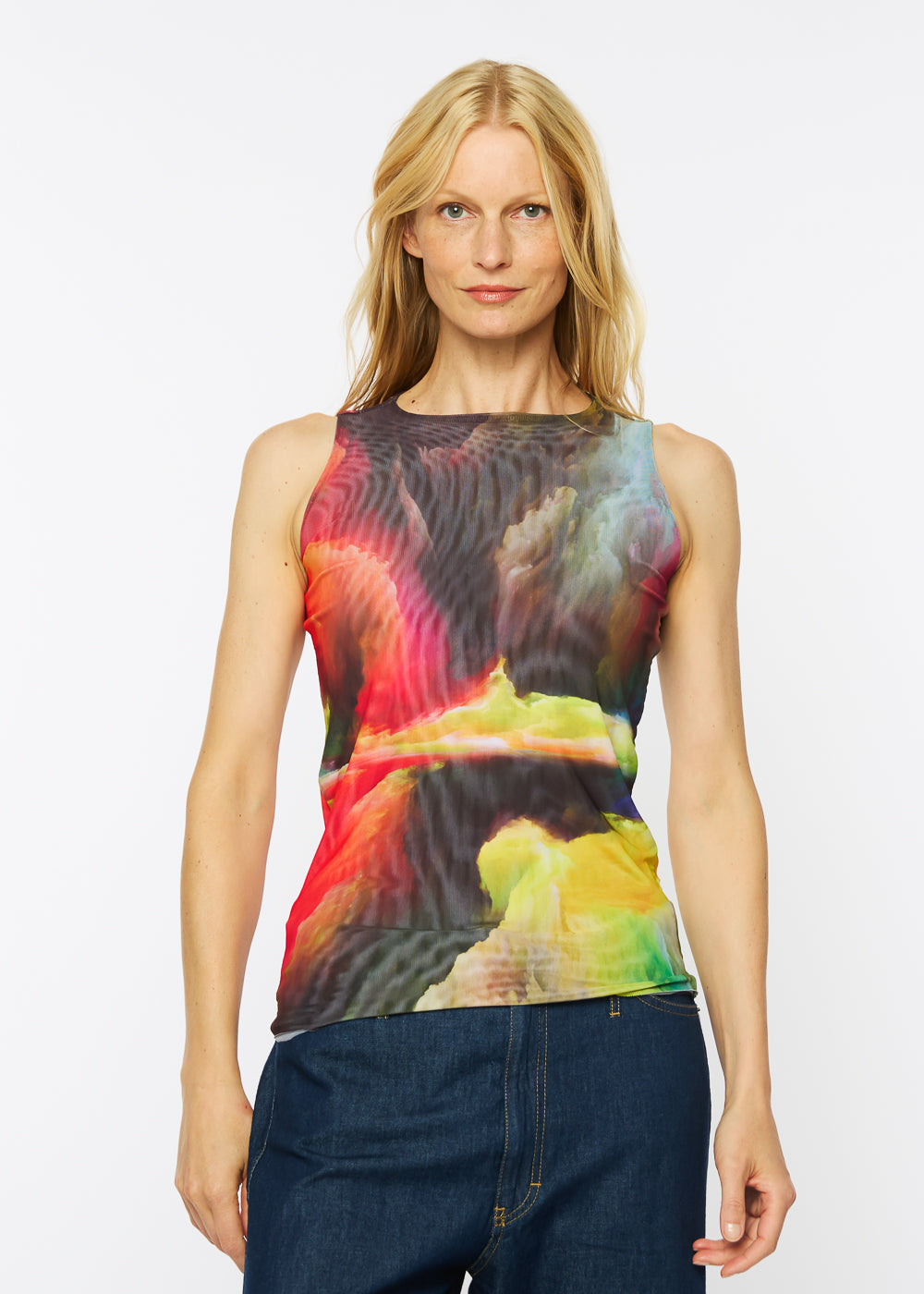 Surreal - Florence Solid Double Sheer Tank Top - In Stock