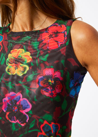Velvet Bloom - Florence Solid Double Sheer Tank Top