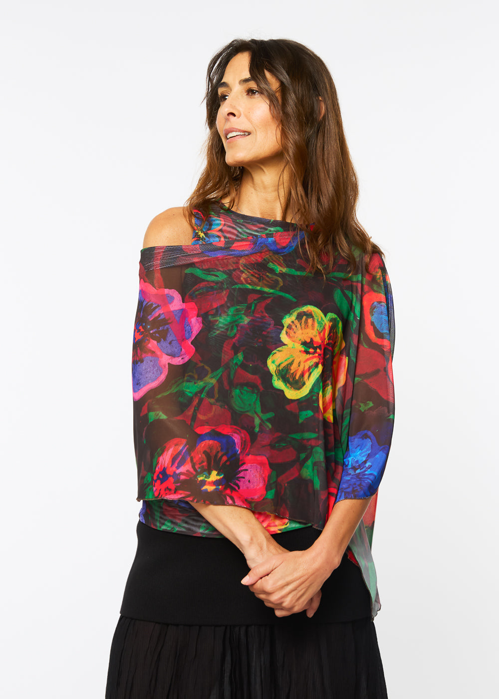 Mila Ponshawl in Velvet Bloom - In Stock