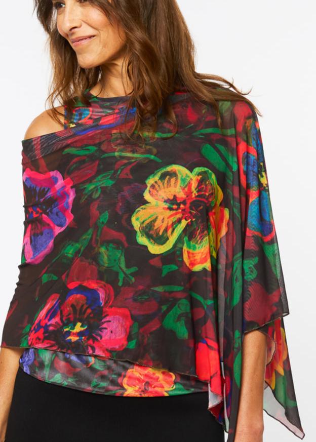 Mila Ponshawl in Velvet Bloom - In Stock