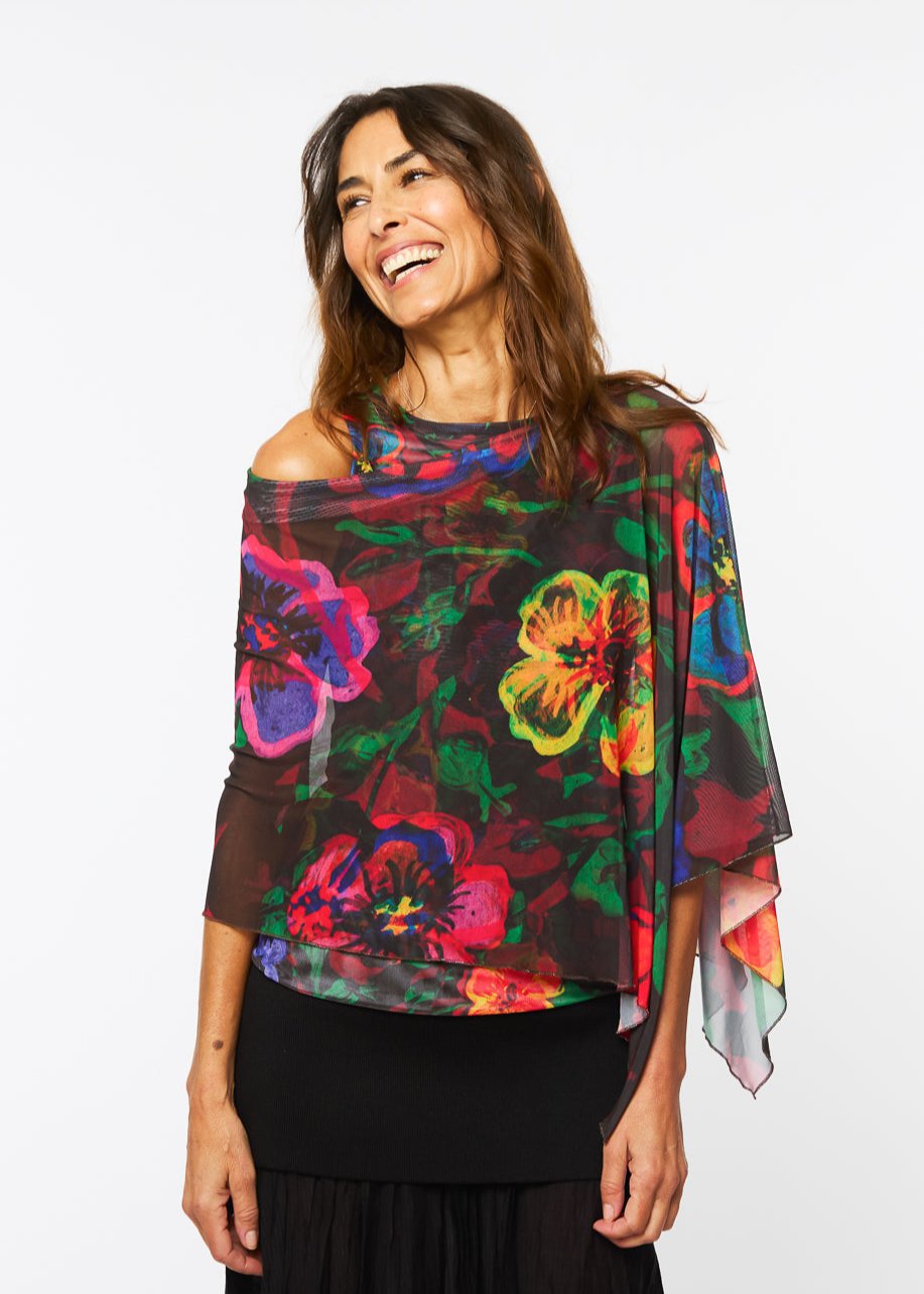 Mila Ponshawl in Velvet Bloom - In Stock