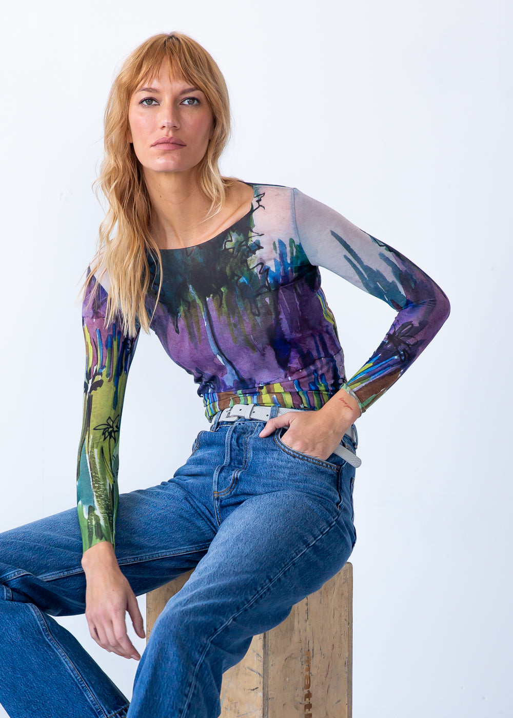 Daydream - NudiTee Sheer Top - In Stock