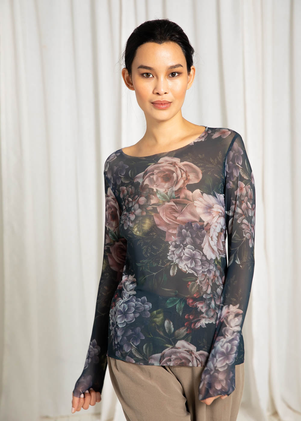 Romantic - NudiTee Sheer Top - In Stock