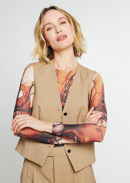 Amber - NudiTee Sheer Top