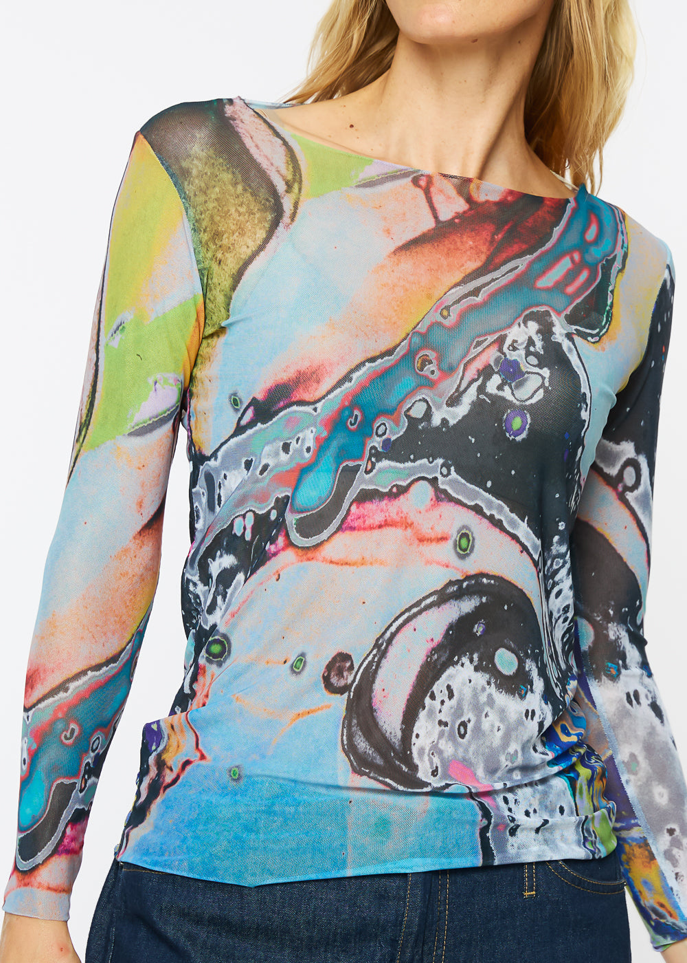 In Space - NudiTee Sheer Top - In Stock