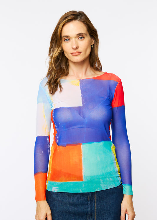 Technicolor - NudiTee Sheer Top