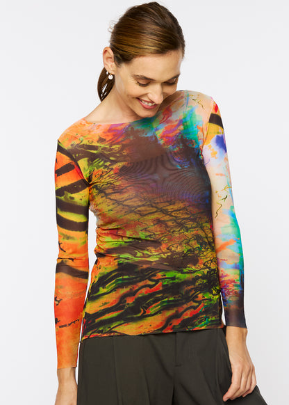 Inner Fire - NudiTee Sheer Top
