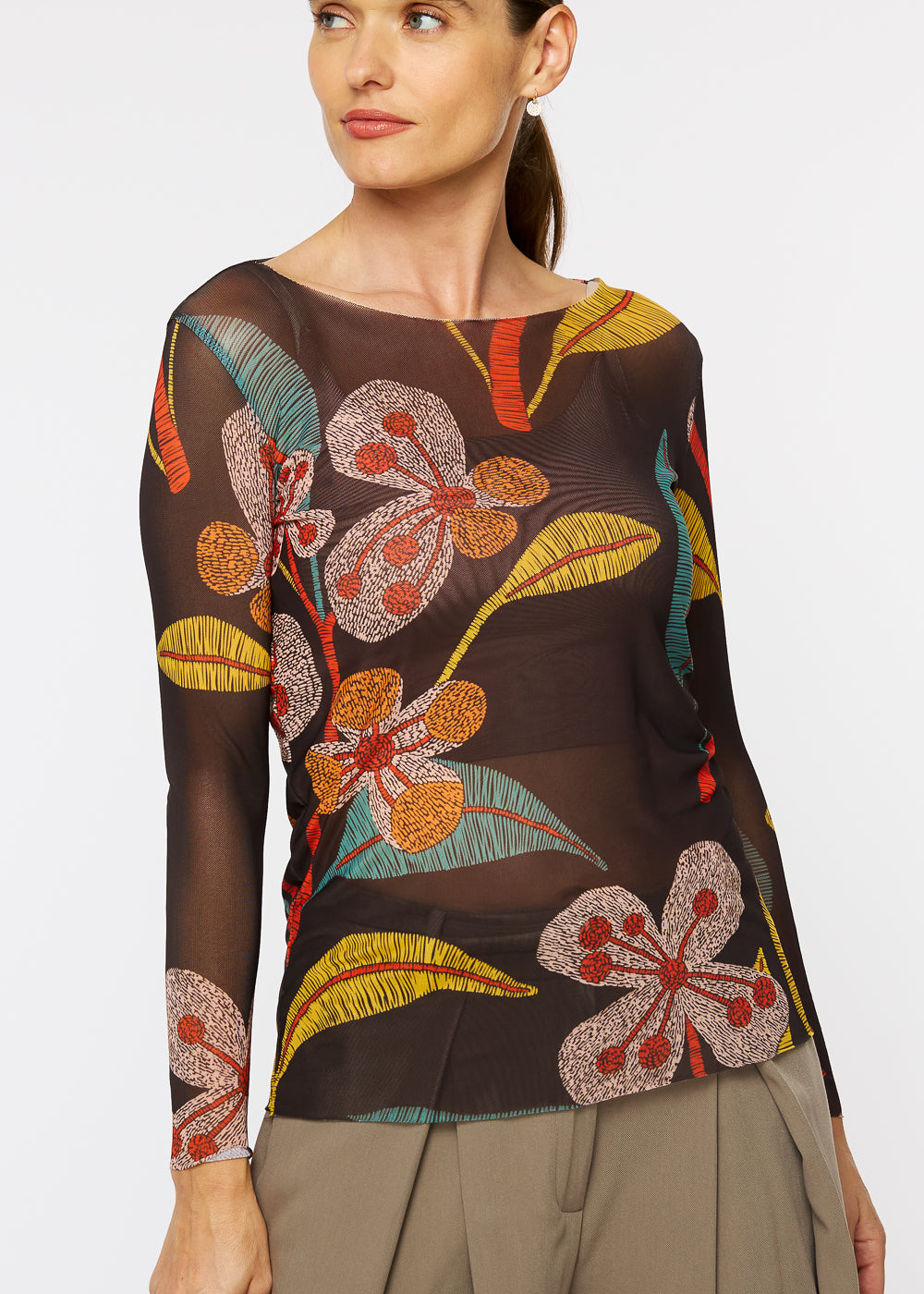 Folk Garden - NudiTee Sheer Top