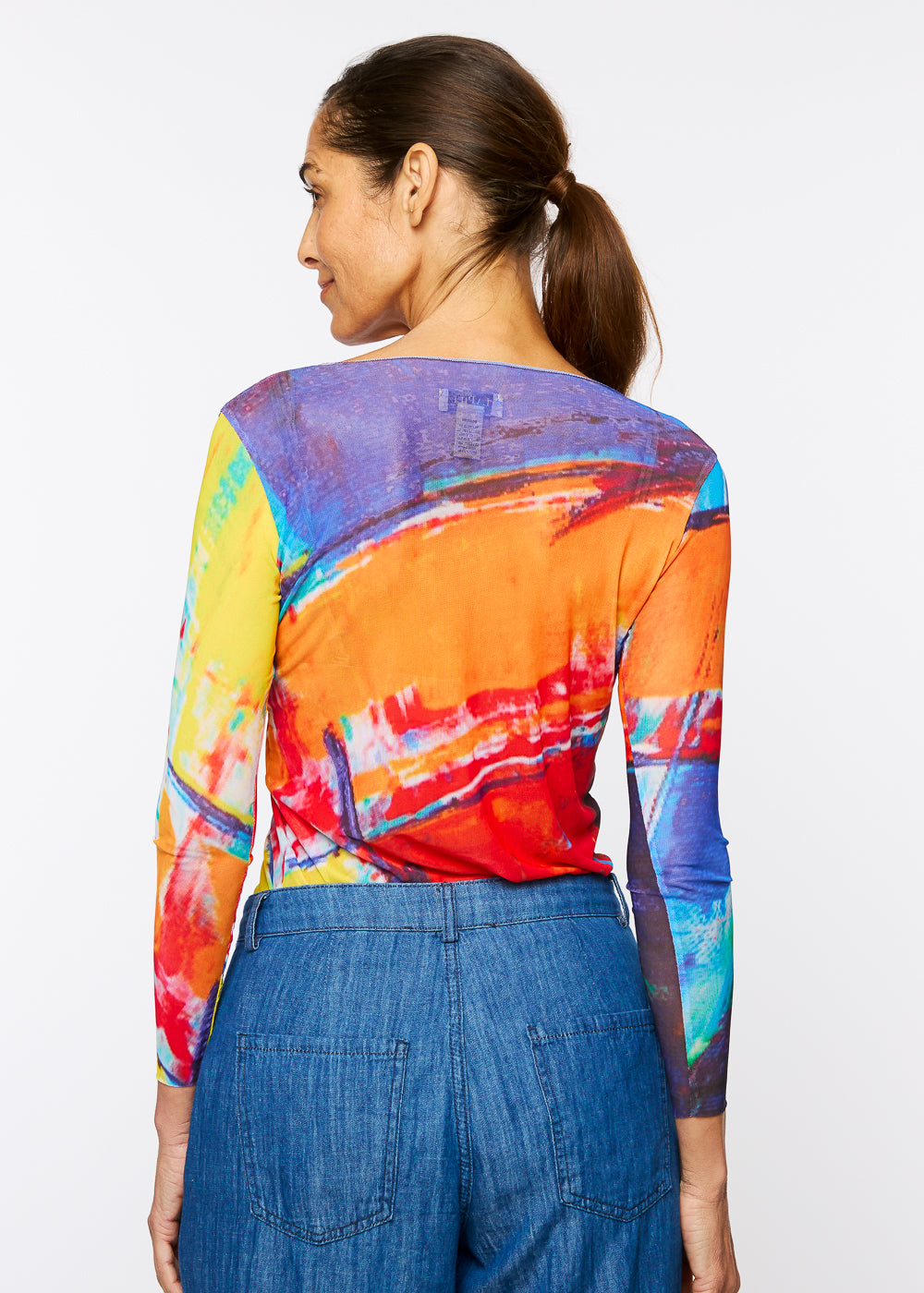 Color Block - NudiTee Sheer Top