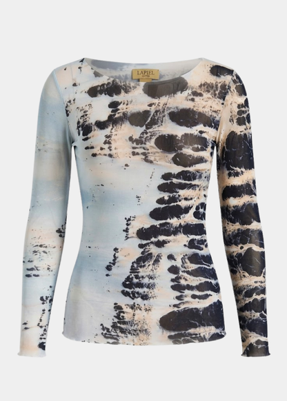 Here & There - NudiTee Sheer Top