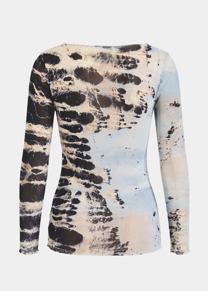 Here & There - NudiTee Sheer Top