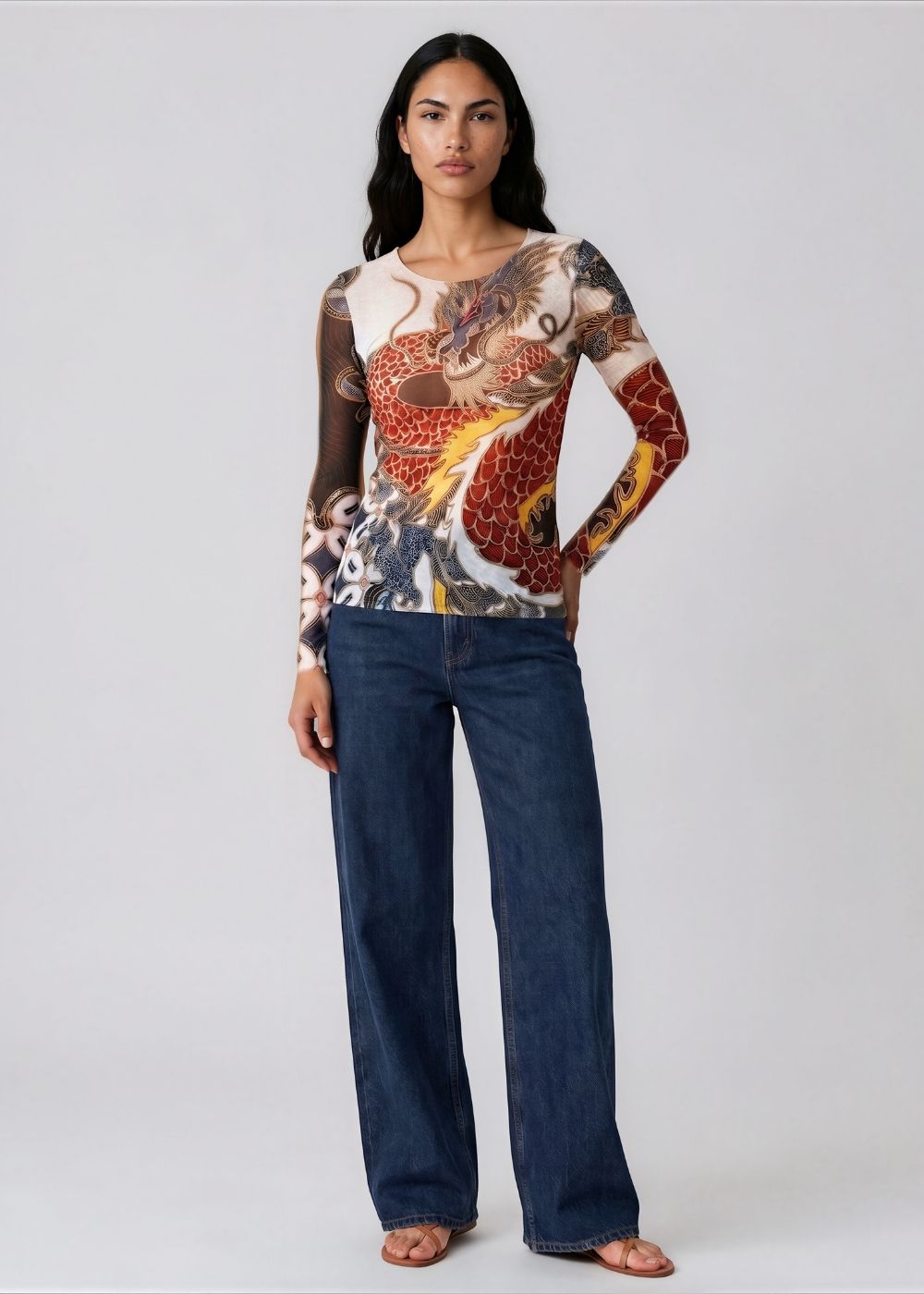 Dragon Feast - NudiTee Sheer Top