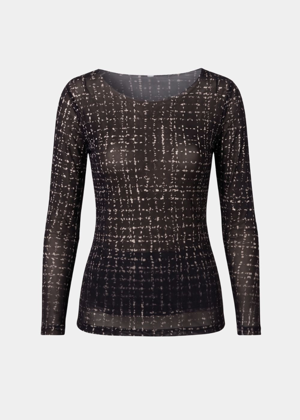 Tweed Texture - NudiTee Sheer Top
