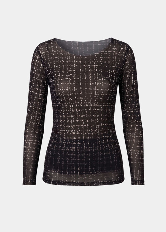 Tweed Texture - NudiTee Sheer Top