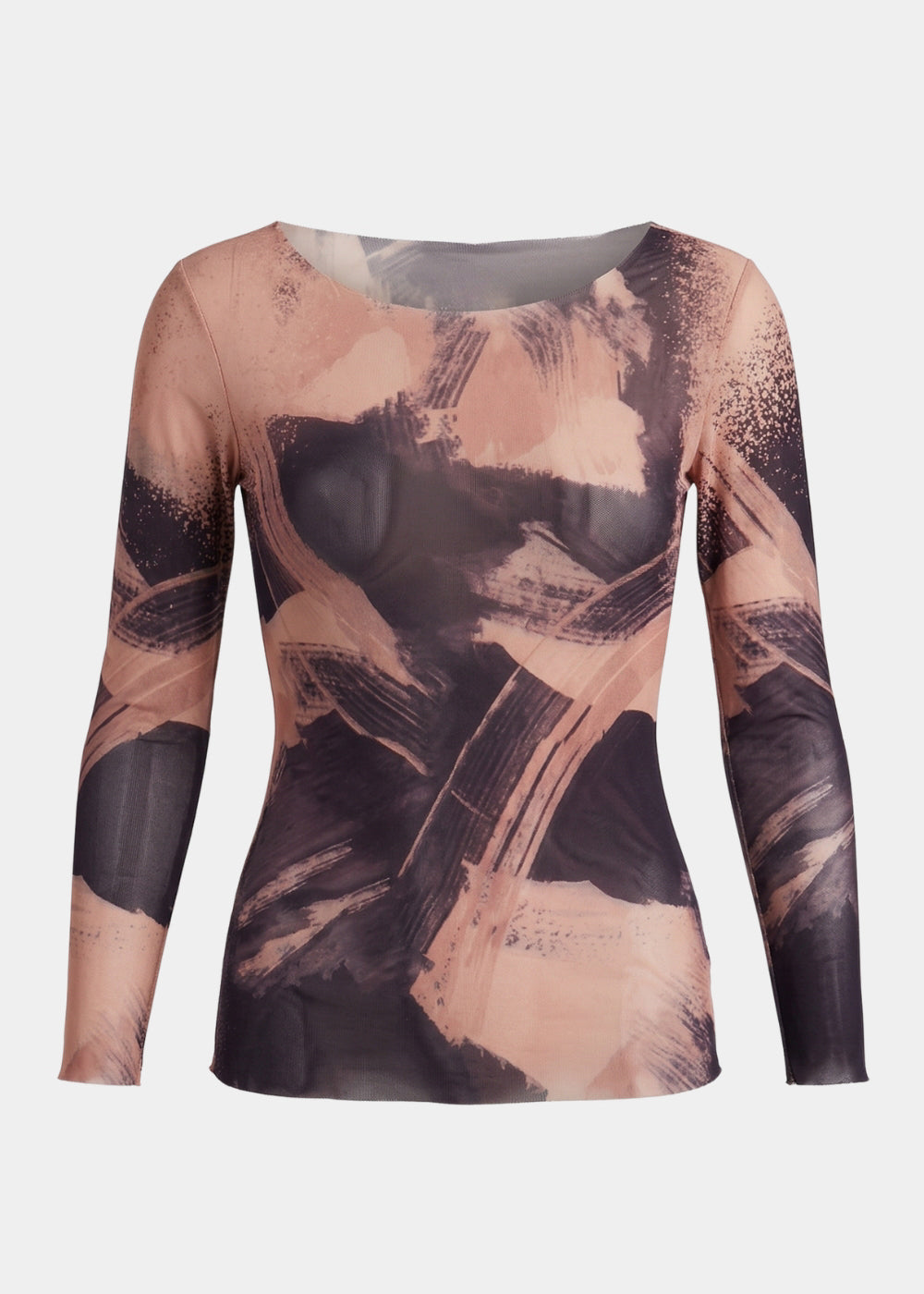 Graphite - Nudi Ink Mesh Top