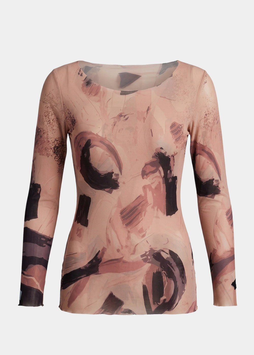 Curio - Nudi Ink Mesh Top