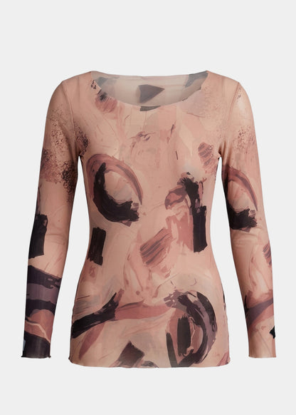 Curio - Nudi Ink Mesh Top