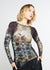 Hidden Marble Raw Edge Second Skin Top   - In Stock