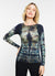 Hidden Marble Raw Edge Second Skin Top   - In Stock