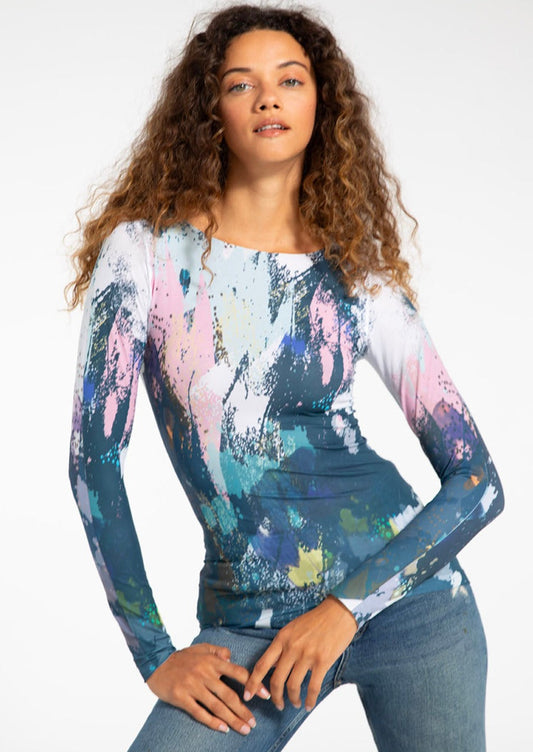 Serenity Second Skin Raw Edge Top - In Stock