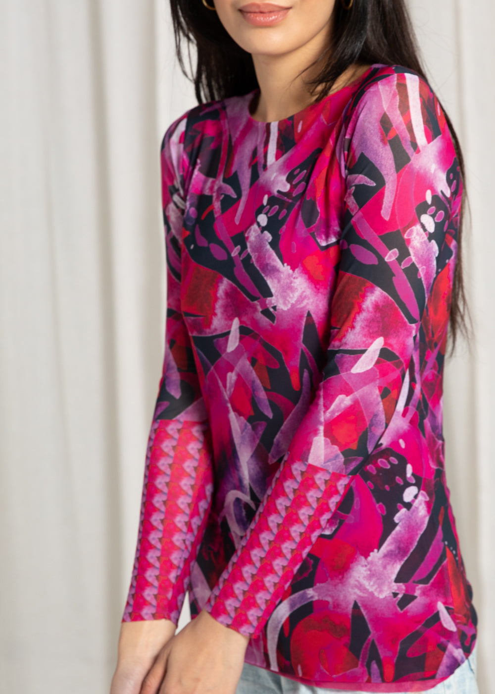 Pink Tide - Florence Double Sheer Top - In Stock