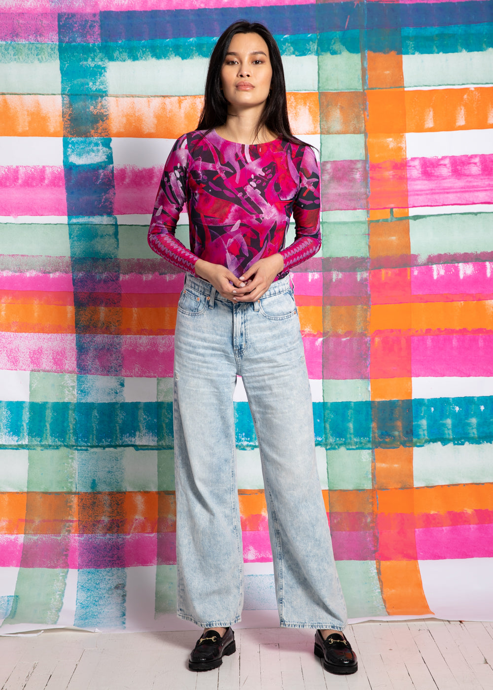 Pink Tide - Florence Double Sheer Top - In Stock
