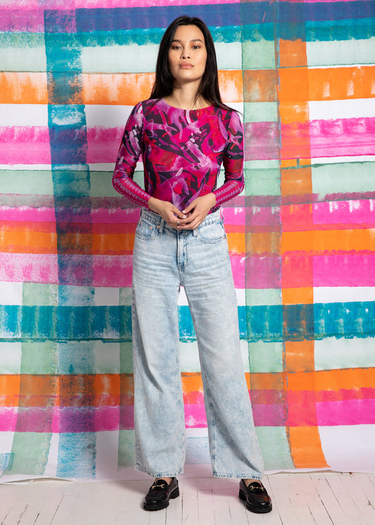 Pink Tide - Florence Double Sheer Top - In Stock